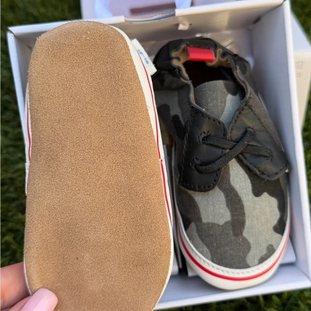 Robeez Infant Soft Sole Camouflage Slip-On Shoes 12-18M